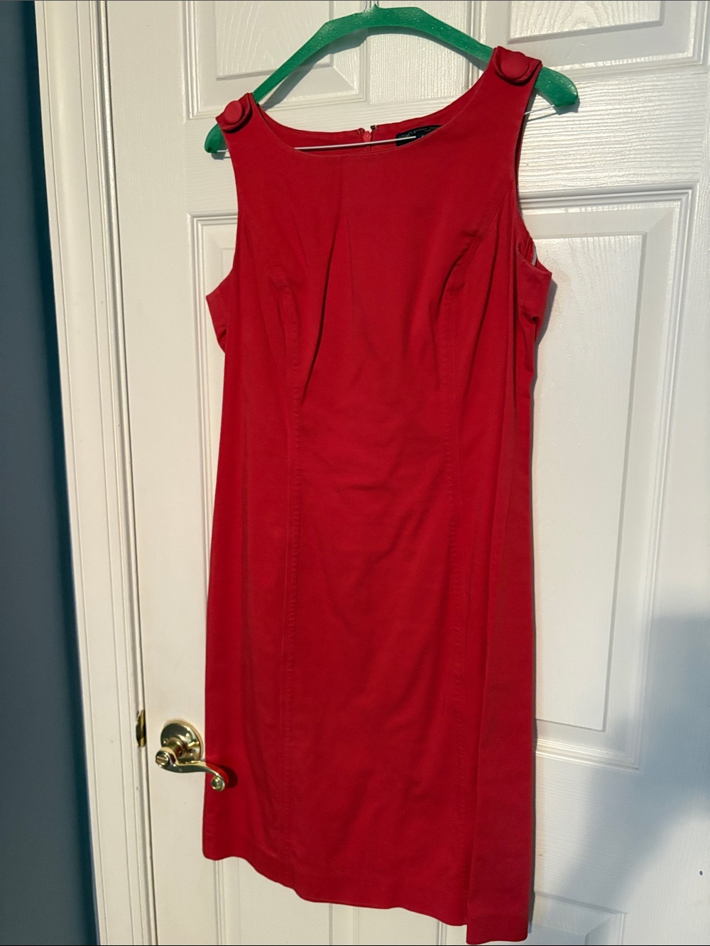 Brooks Brothers Red Sleeveless Sheath Dress